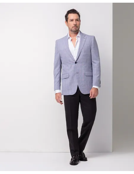 Blazer Pied Poule Azul | JOHN TWEED TAILORED
