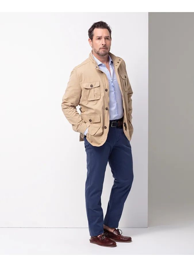 Trenca Azul Marino |Abrigos Invierno | JOHN TWEED