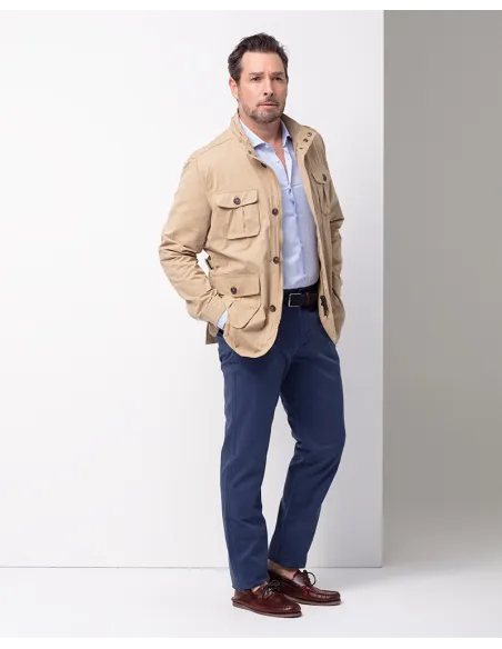 Trenca Azul Marino |Abrigos Invierno | JOHN TWEED