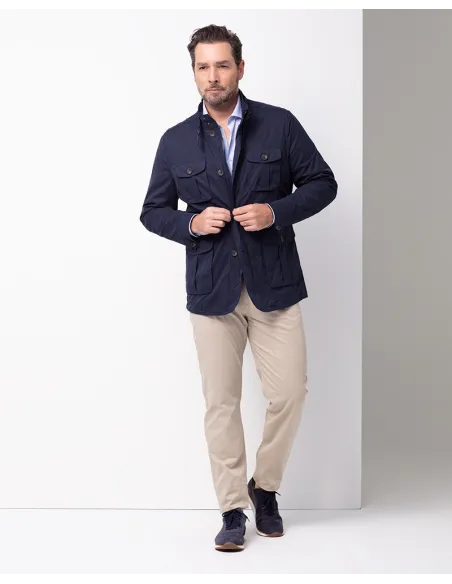 Parka Safari Azul | JOHN TWEED TAILORED