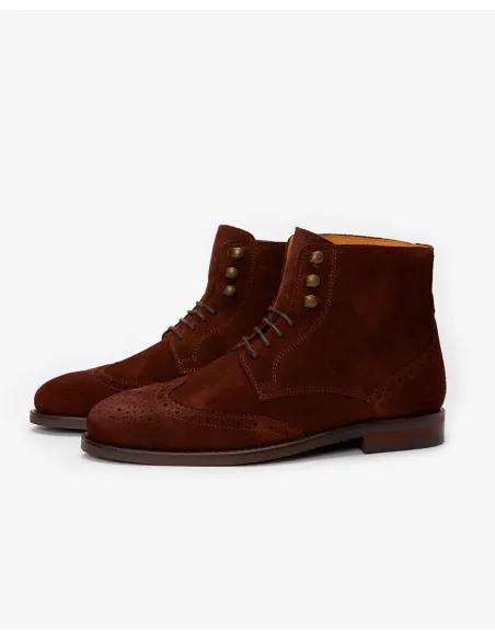 Botines Ante Marrón