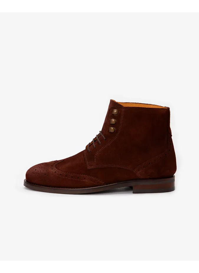 Botines Ante Marrón