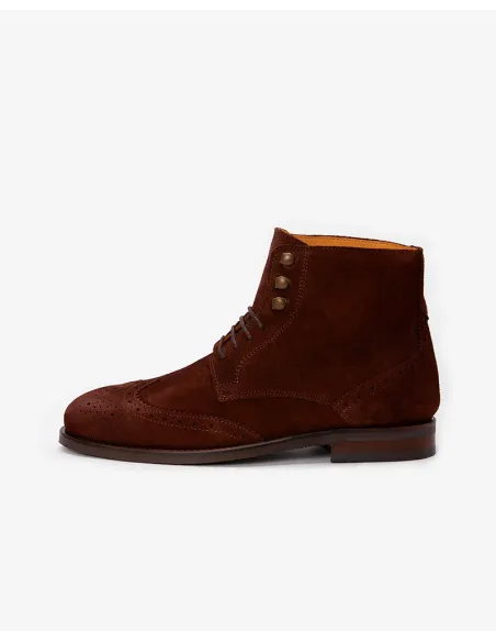 Botines Ante Marrón