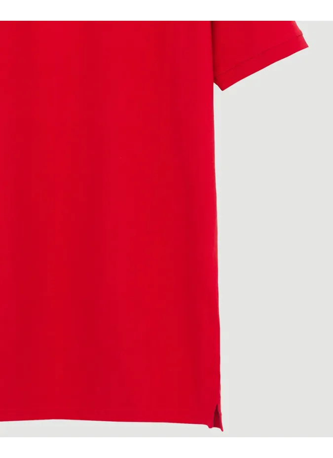 RED POLO PIQUE | JOHN TWEED TAILORED
