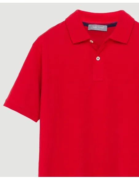 Polo Piqué Rojo| JOHN TWEED