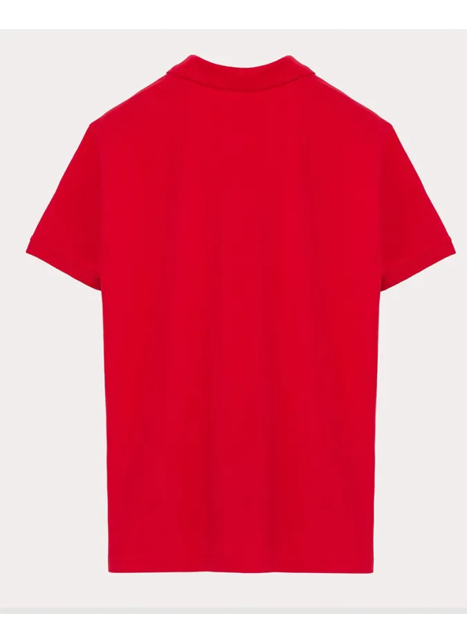 Polo Piqué Vermelho | John Tweed Tailored