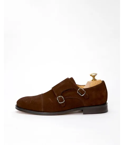 Zapatos Tabaco Doble Hebilla 2