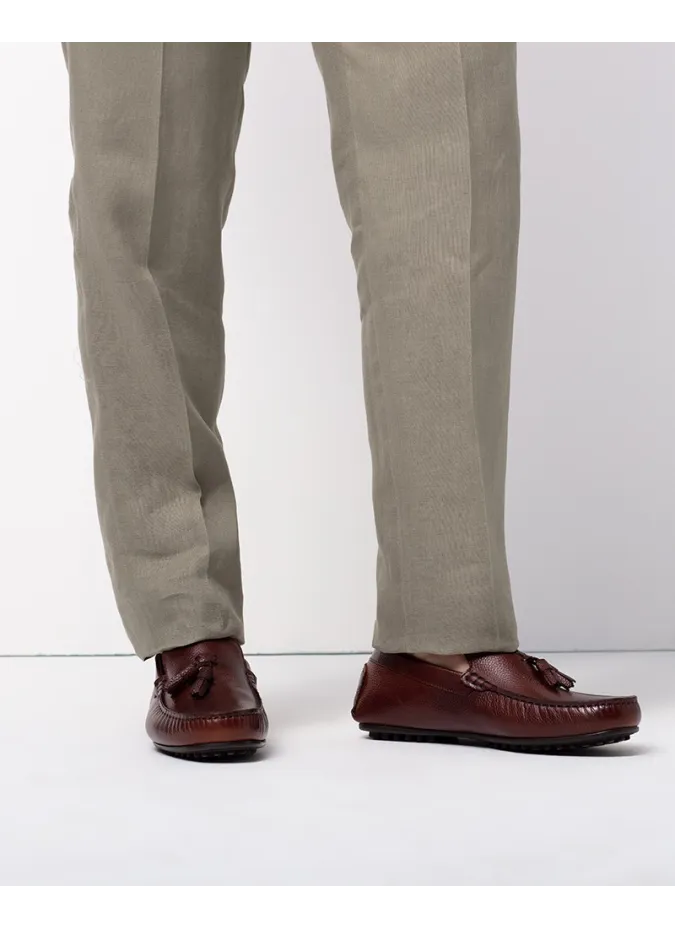 Mocasines Borlas Marron | Mocasines para Hombre | JOHN TWEED
