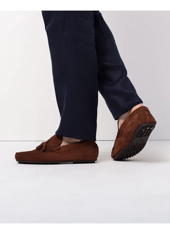 Sapato Driver Camel com Berloque | JOHN TWEED TAILORED