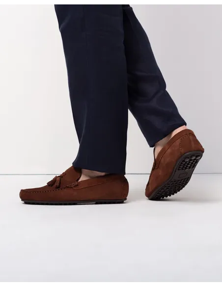 Sapato Driver Camel com Berloque | JOHN TWEED TAILORED