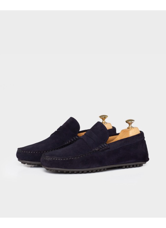 Zapato Driver Ante Azul