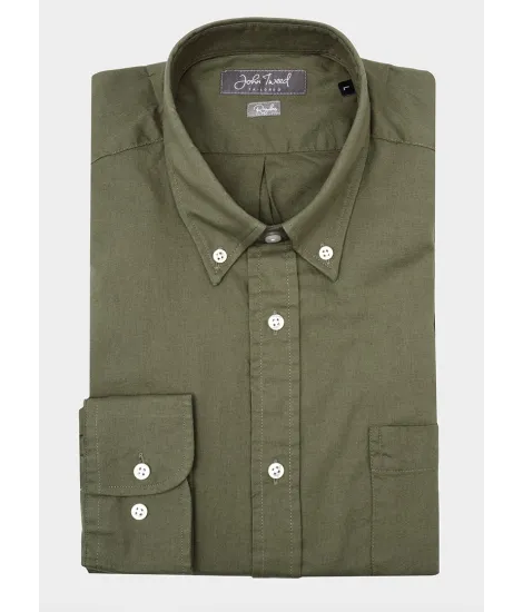 Camisa Sport Oxford Verde| JOHN TWEED 2