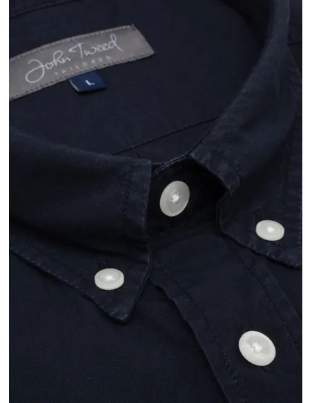Camisa Sport Oxford Marino| JOHN TWEED