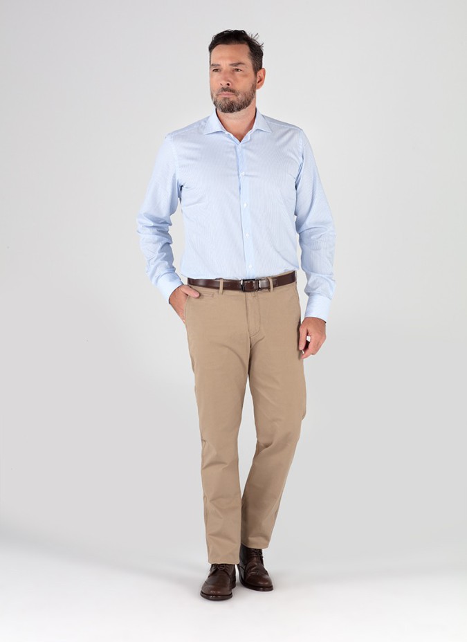 Calça Chino Bege