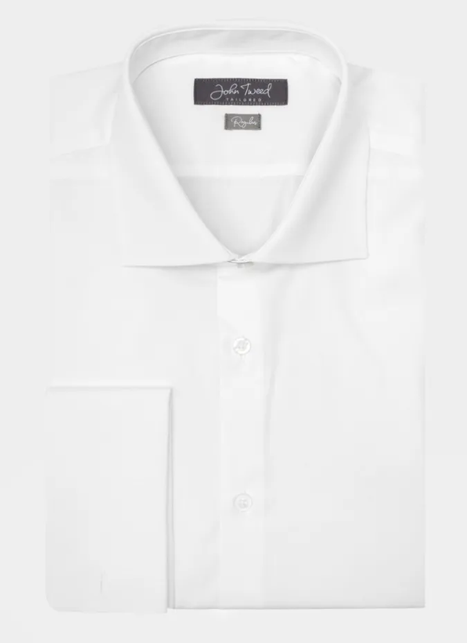 Camisa Blanca Tweed | Camisas Clásicas | JOHN TWEED