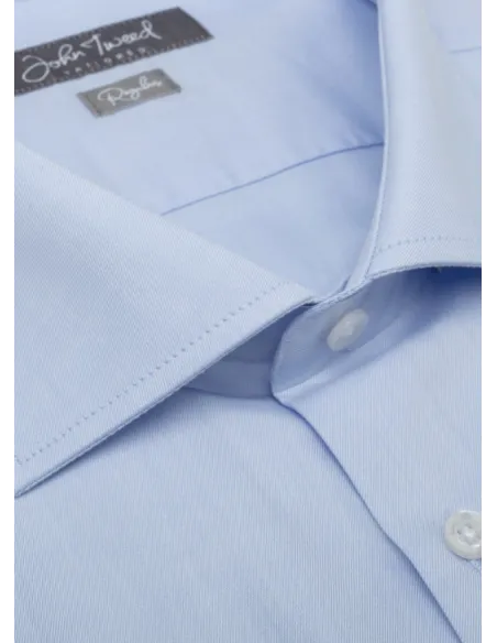 Classic Blue Shirt with Double Cuff