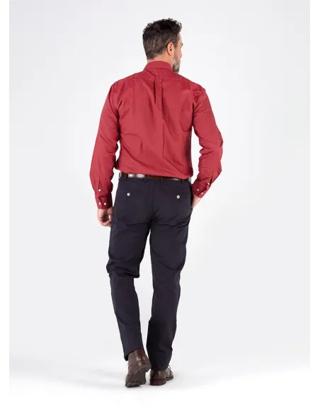 NAVY BLUE CHINO PANTS | JOHN TWEED TAILORED
