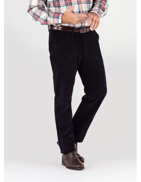 Pantalón de Pana Azul Marino| JOHN TWEED