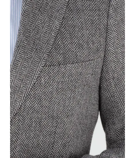 Blazer Lã Espinha Cinza| JOHN TWEED 2