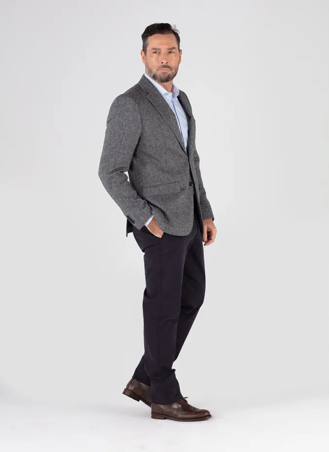 Americana Gris Clásica | Americanas para hombre | JOHN TWEED