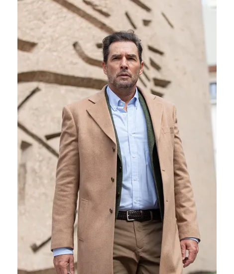 Camel Pure Cashmere Overcoat| JOHN TWEED TAILORED