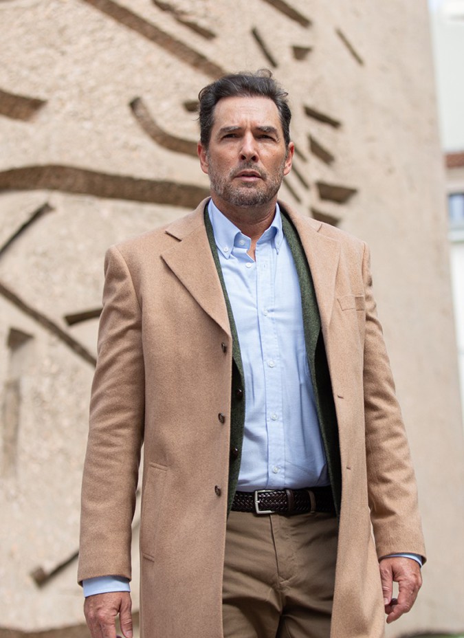 Camel Pure Cashmere Overcoat
