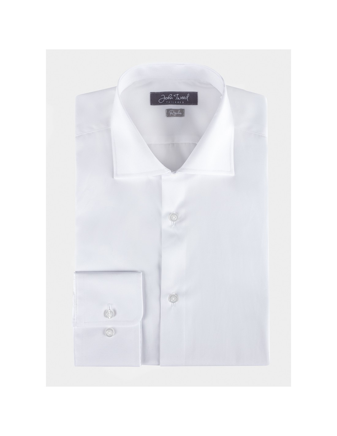 Camisa Algodão Branca Punho Simples