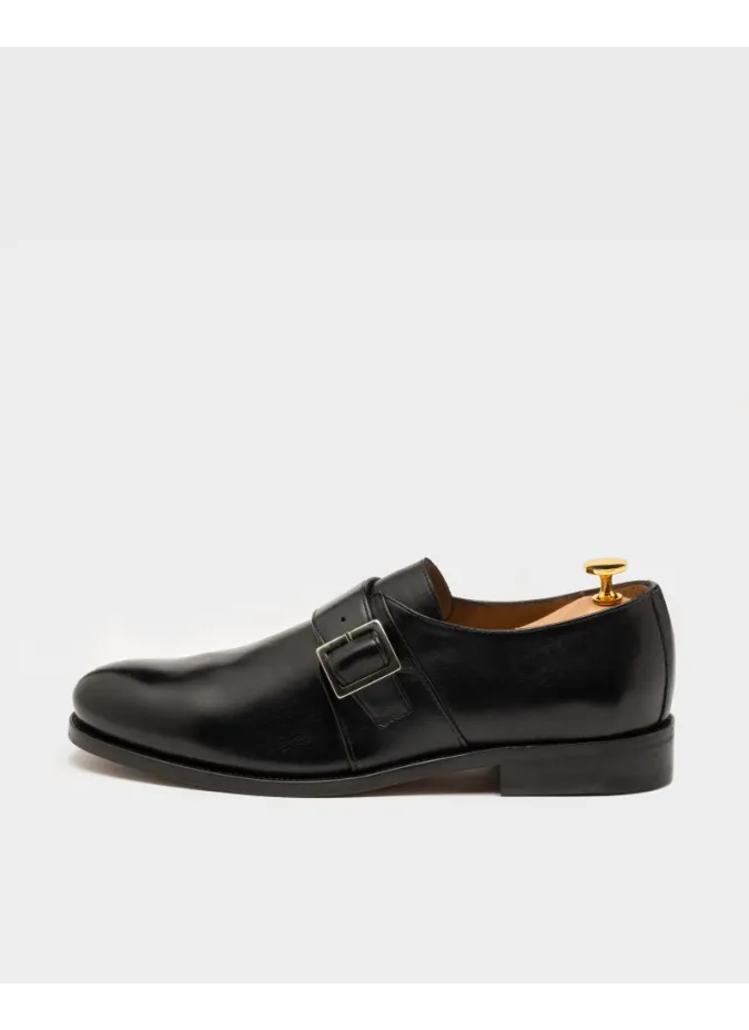 Black Buckle Shoes | Leather Shoes | JOHN TWEED