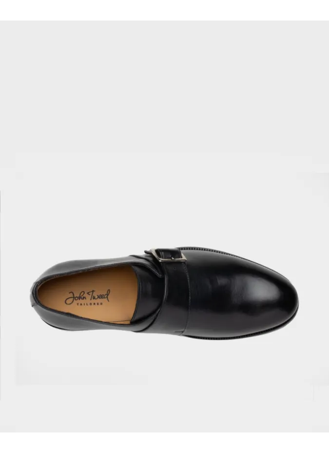 Black Buckle Shoes | Leather Shoes | JOHN TWEED