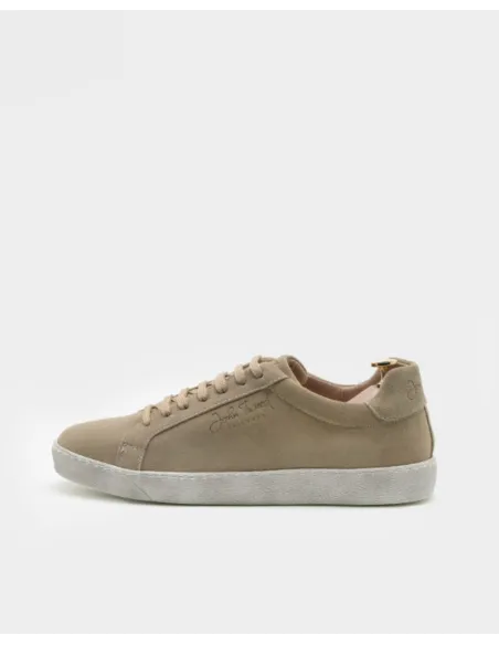 Beige Suede Casual Sneaker| JOHN TWEED TAILORED