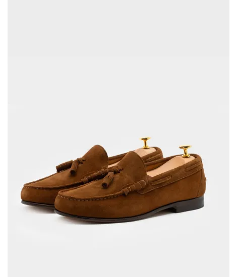 GREEN SUEDE SUMMER LOAFER | JOHN TWEED TAILORED