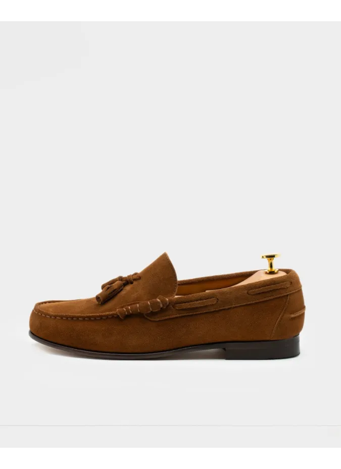 GREEN SUEDE SUMMER LOAFER | JOHN TWEED TAILORED