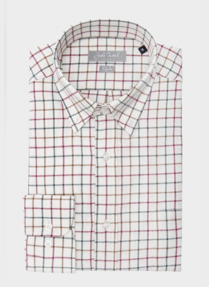 Camisa Vaiella Verde e Bordeaux