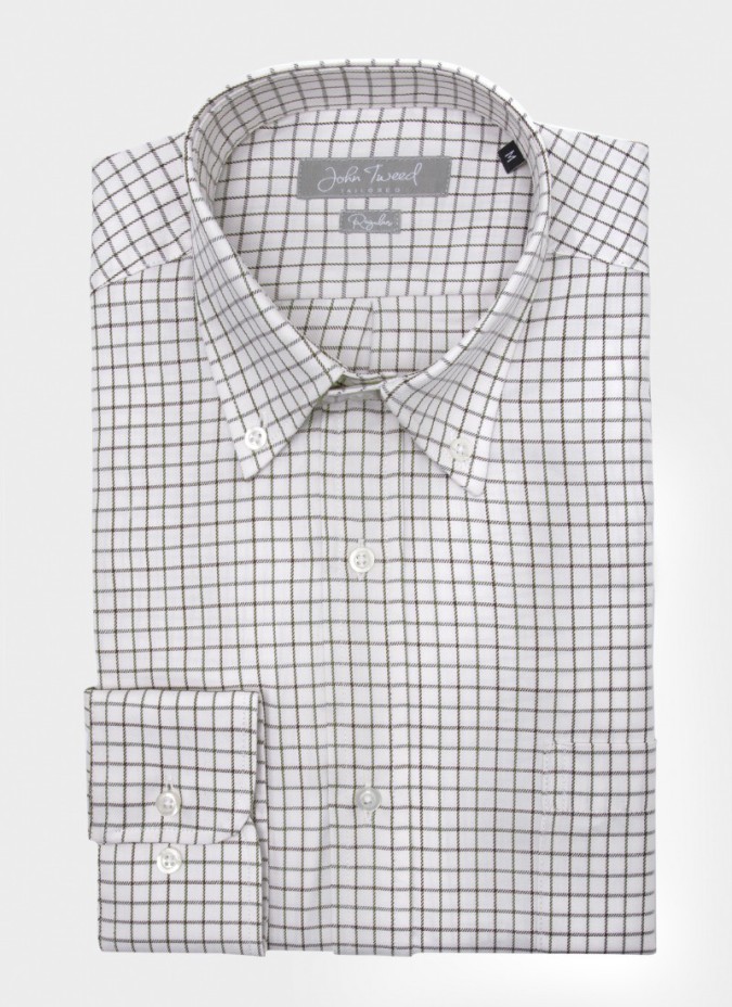 Camisa Vaiella Castanho e Verde