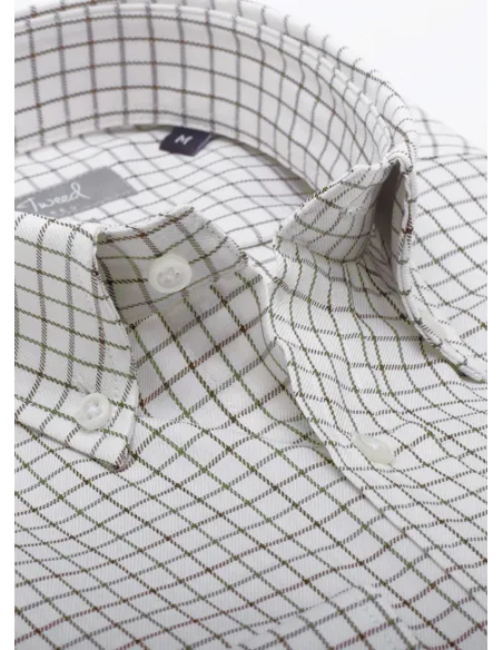 Camisa Vaiella Castanho e Verde| JOHN TWEED TAILORED