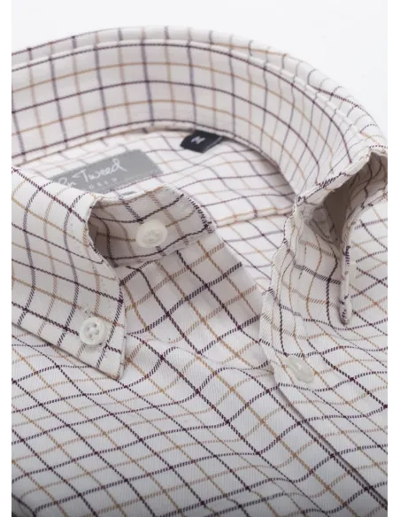 Camisa Vaiella Castanho e Camel| JOHN TWEED TAILORED