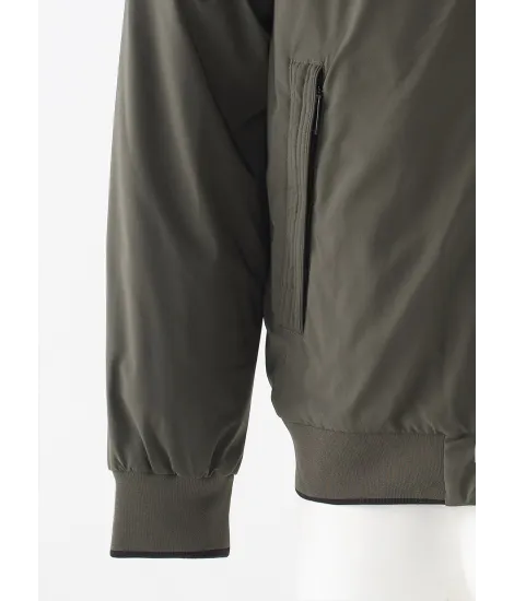 Chaqueta Bomber Verde Impermeable 2
