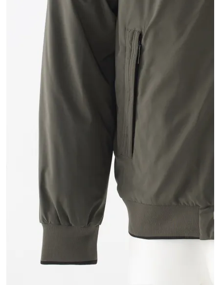 Chaqueta Bomber Verde Impermeable