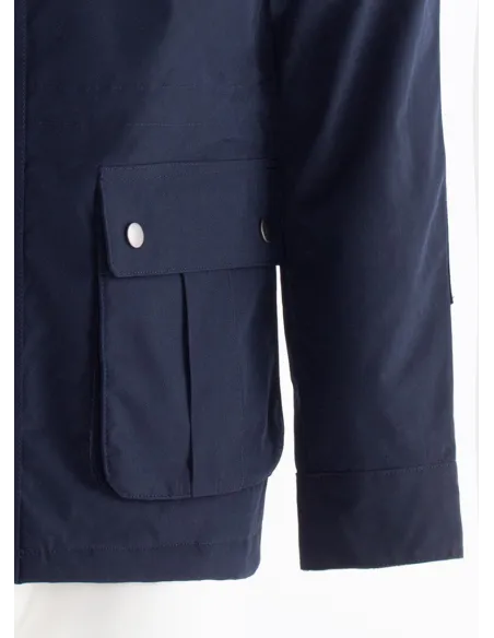 Parka Safari Impermeable Azul| JOHN TWEED