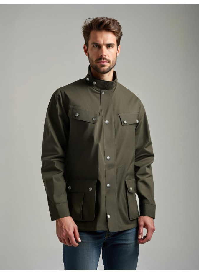 Parka Safari Verde Impermeável