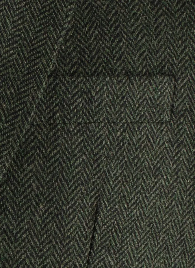 Green Herringbone Blazer| JOHN TWEED TAILORED