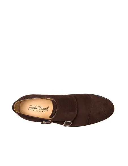 Zapatos Tabaco Doble Hebilla