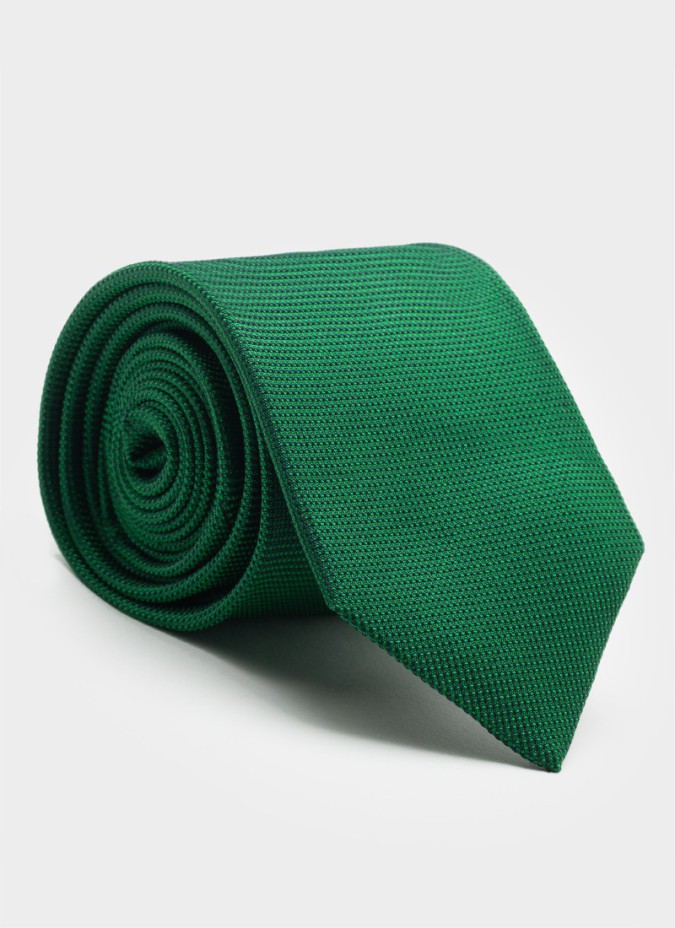 Green Silk Tie