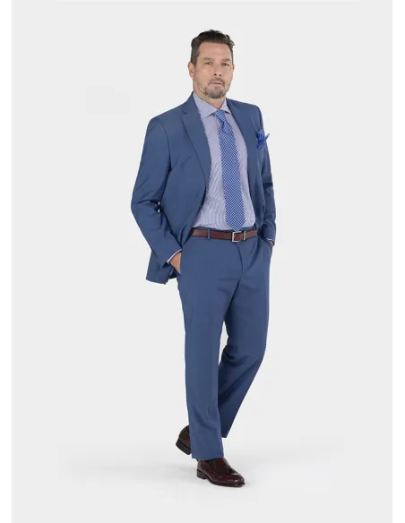 Plain Light Blue Wool Suit| JOHN TWEED TAILORED