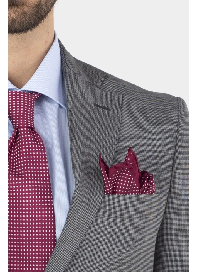 Traje de Lana Pied Poule Gris| JOHN TWEED