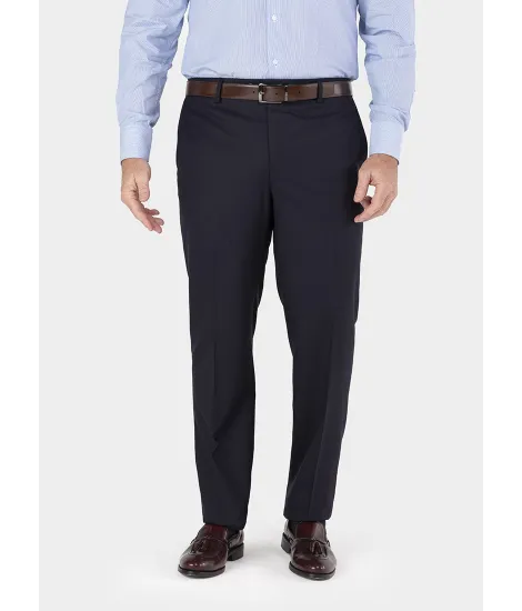 Pantalon de Lana Azul Marino| JOHN TWEED