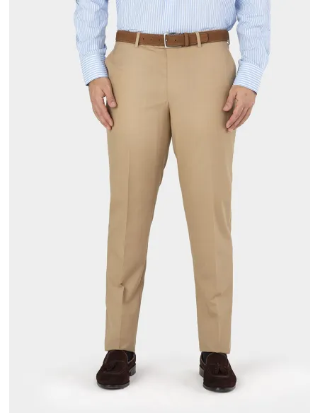 Calça de Lã Camel| JOHN TWEED TAILORED