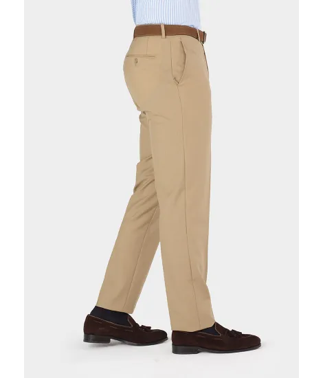 Calça de Lã Camel| JOHN TWEED TAILORED 2