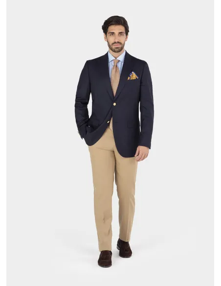 BLUE WOOL BLAZER| JOHN TWEED TAILORED