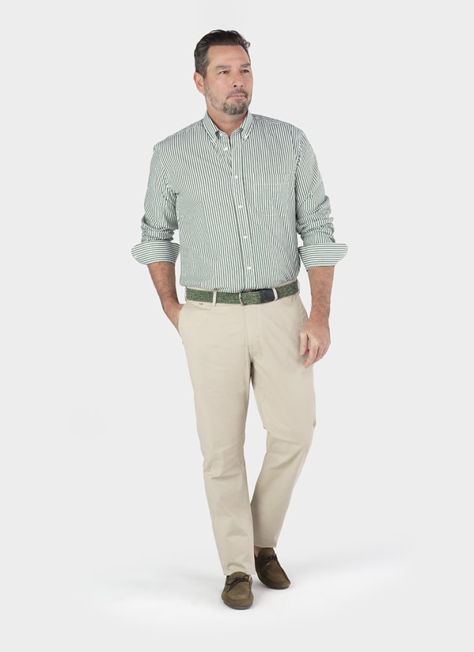 Calça Chino Bege